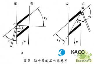 動(dòng)葉片的工作示意圖